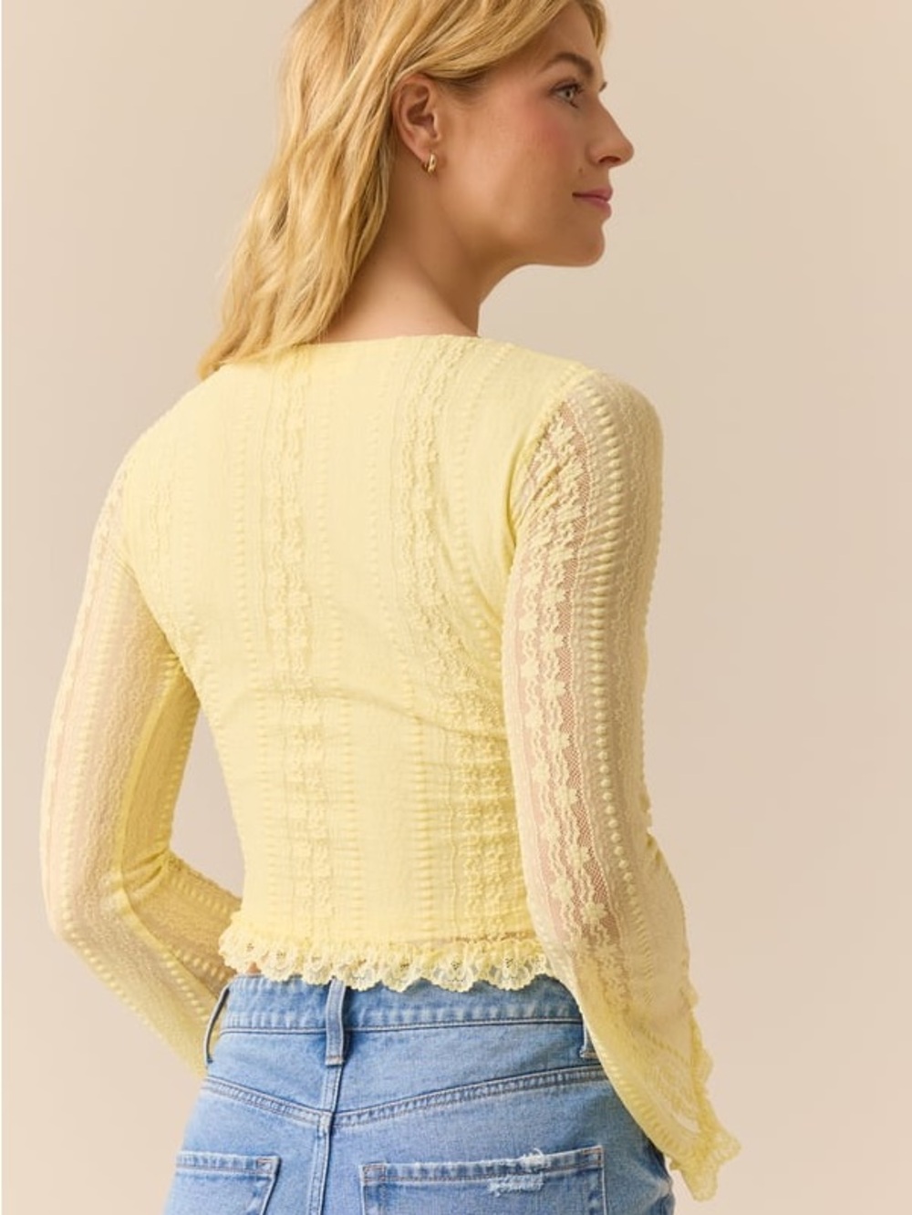 Boston Bell Sleeve Lace Top - Picture 2 of 5